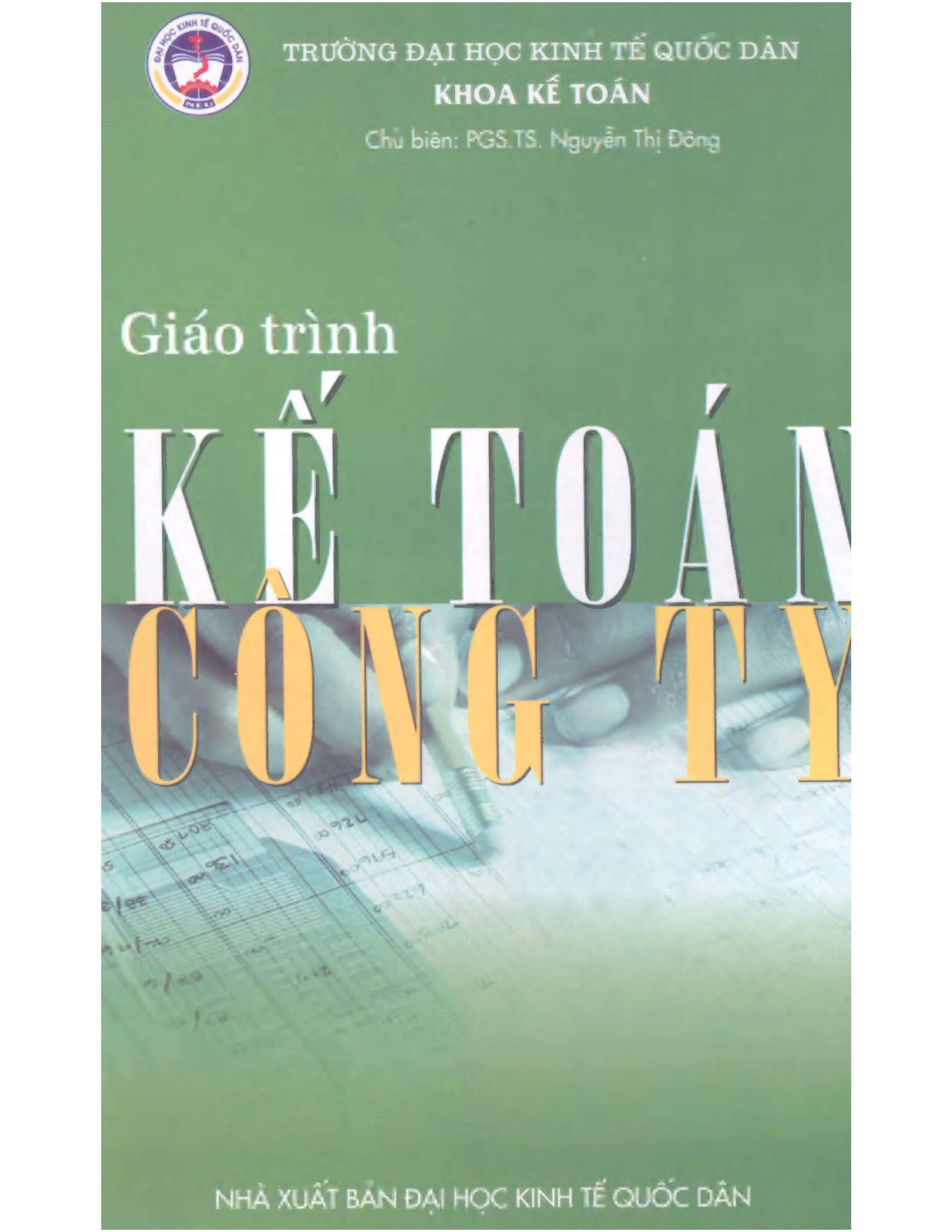 Giáo trình kế toán công ty