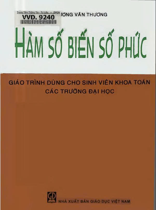 Hàm số biến số phức