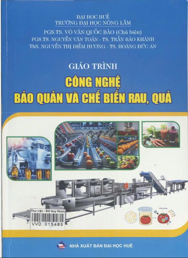 Giáo trình Công nghệ bảo quản và chế biến rau, quả