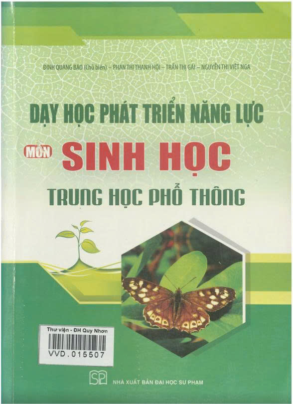 Dạy học phát triển năng lực môn Sinh học Trung học phổ thông