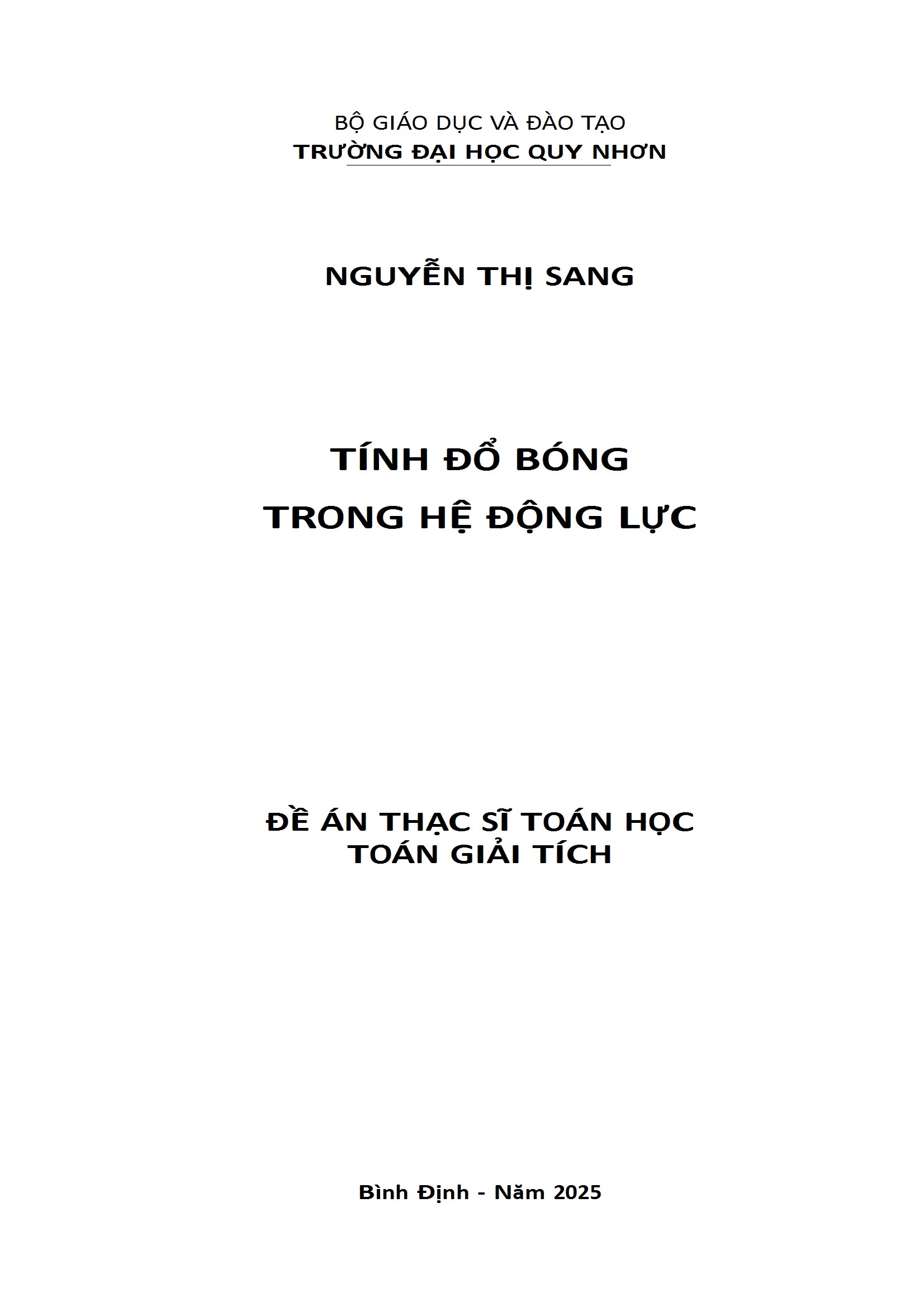 Tính đổ bóng trong hệ động lực