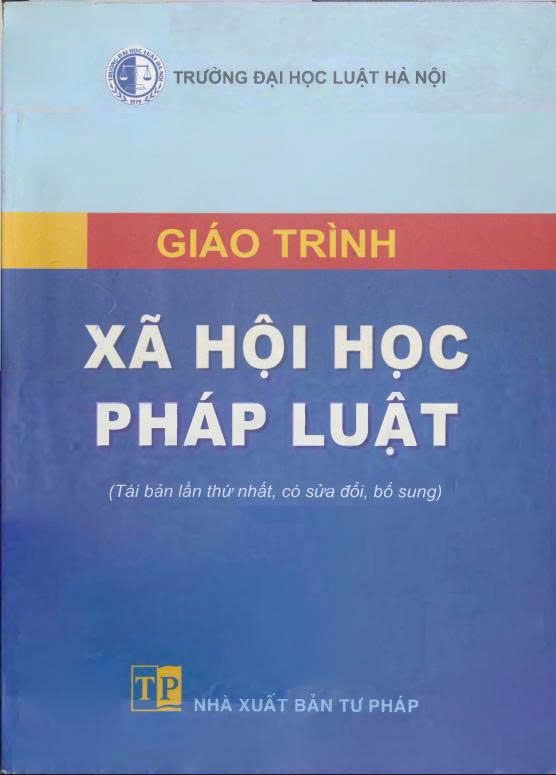 Giáo trình Xã hội học pháp luật