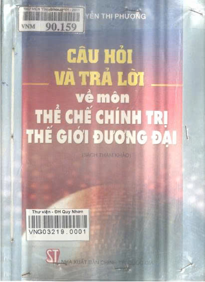 Câu hỏi và trả lời về môn thể chế chính trị thế giới đương đại