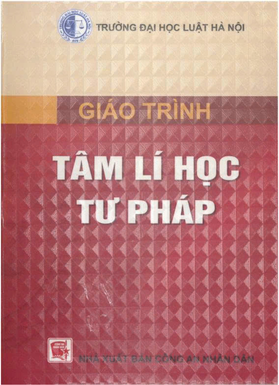 Giáo trình Tâm lý học tư pháp