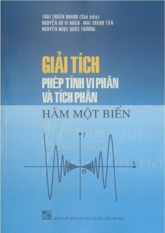 Giải tích - phép tính vi phân và tích phân hàm một biến