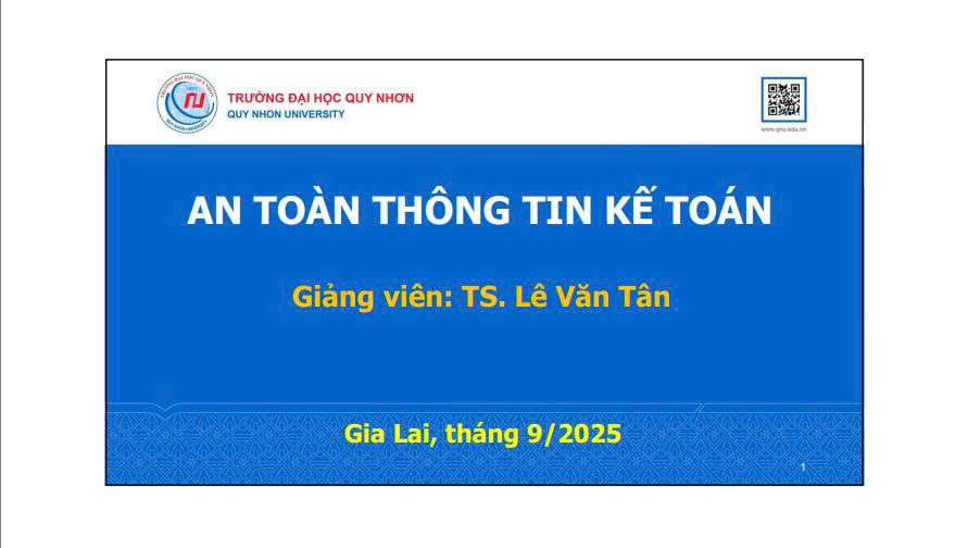 Bài giảng An toàn thông tin kế toán