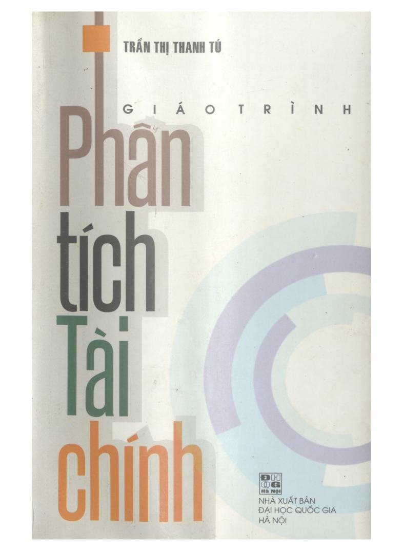 Giáo trình phân tích tài chính