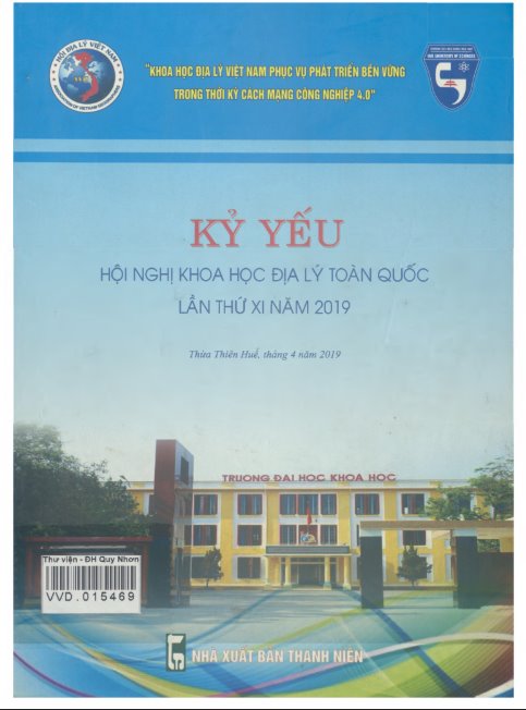 Kỷ yếu hội nghị khoa học Địa lý toàn quốc lần thứ XI năm 2019