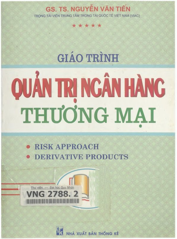 Giáo trình Quản trị ngân hàng thương mại
