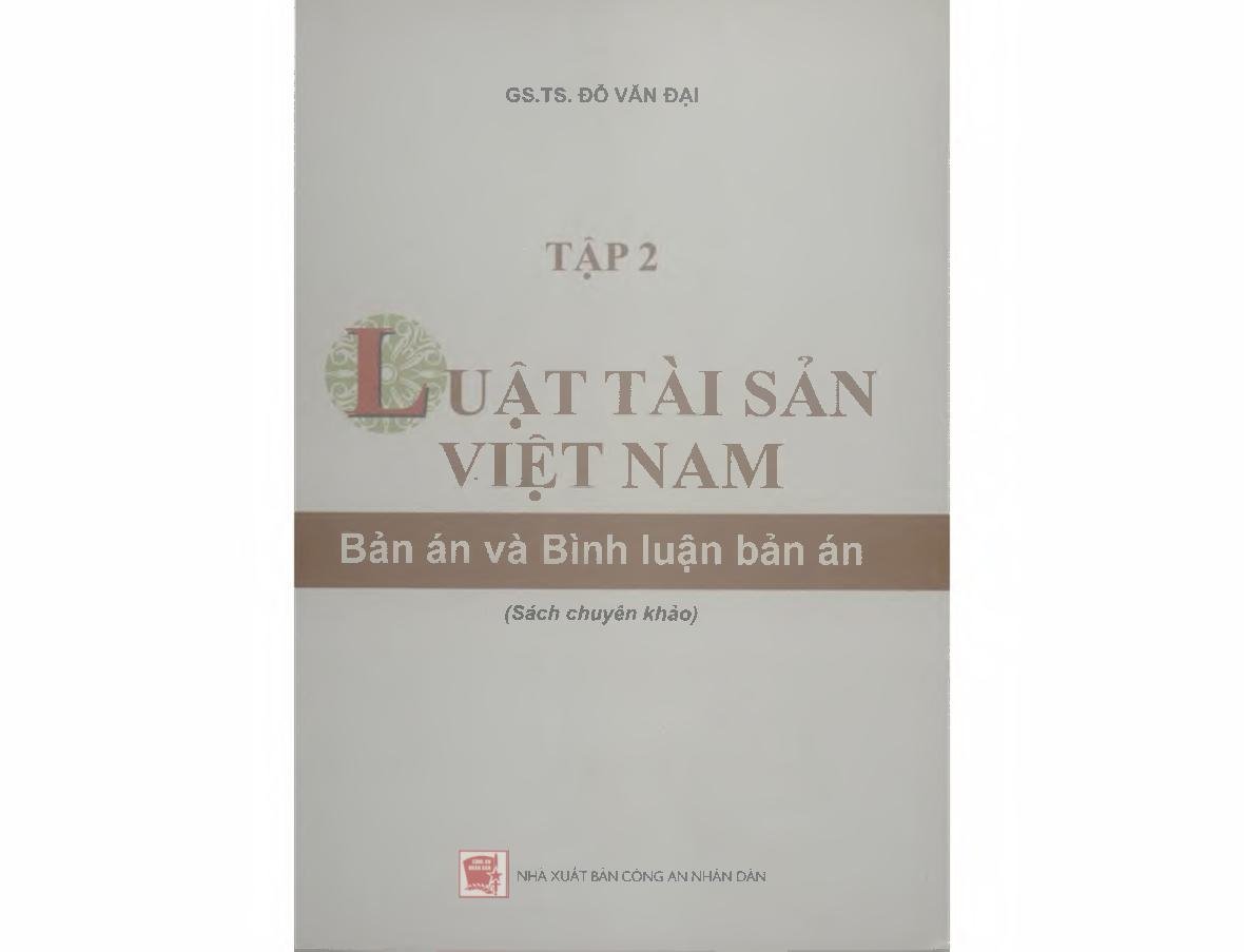 Luật tài sản Việt Nam : T.2