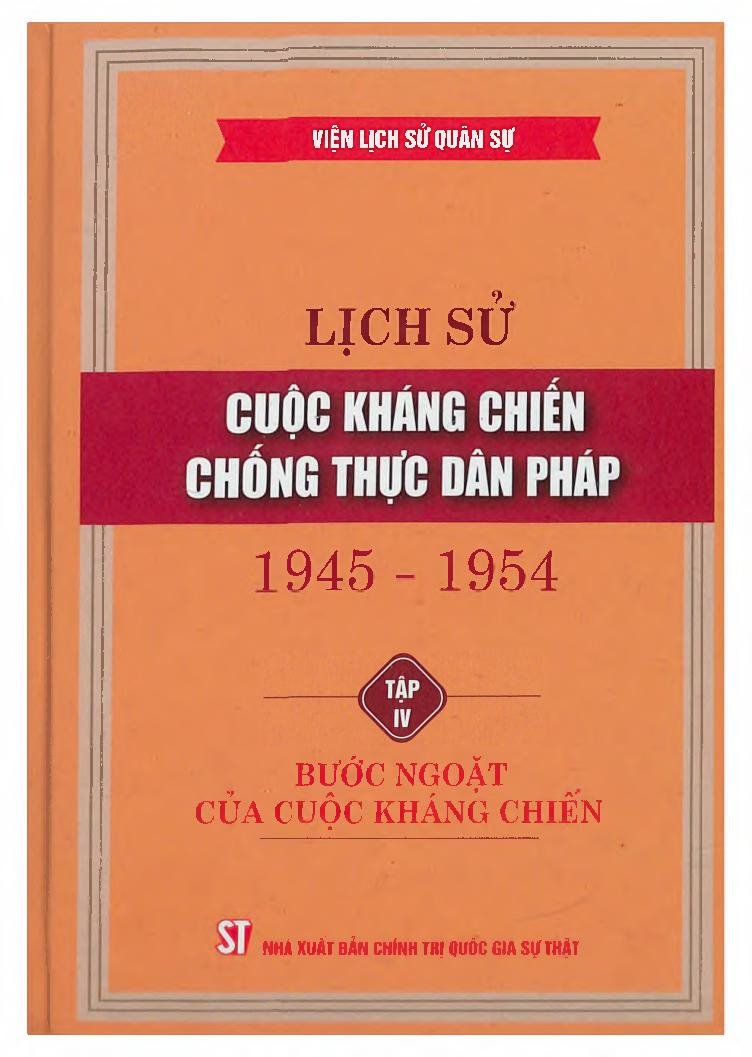 Lịch sử cuộc kháng chiến chống thực dân Pháp 1945 - 1954, Tập IV