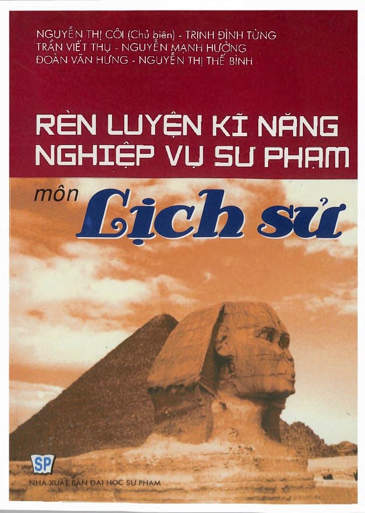 Rèn luyện kĩ năng nghiệp vụ sư phạm môn lịch sử