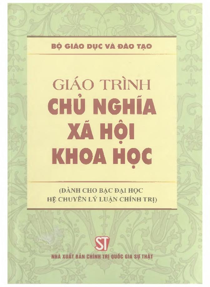 Giáo trình Chủ nghĩa xã hội khoa học : Dành cho bậc đại học hệ chuyên lý luận chính trị