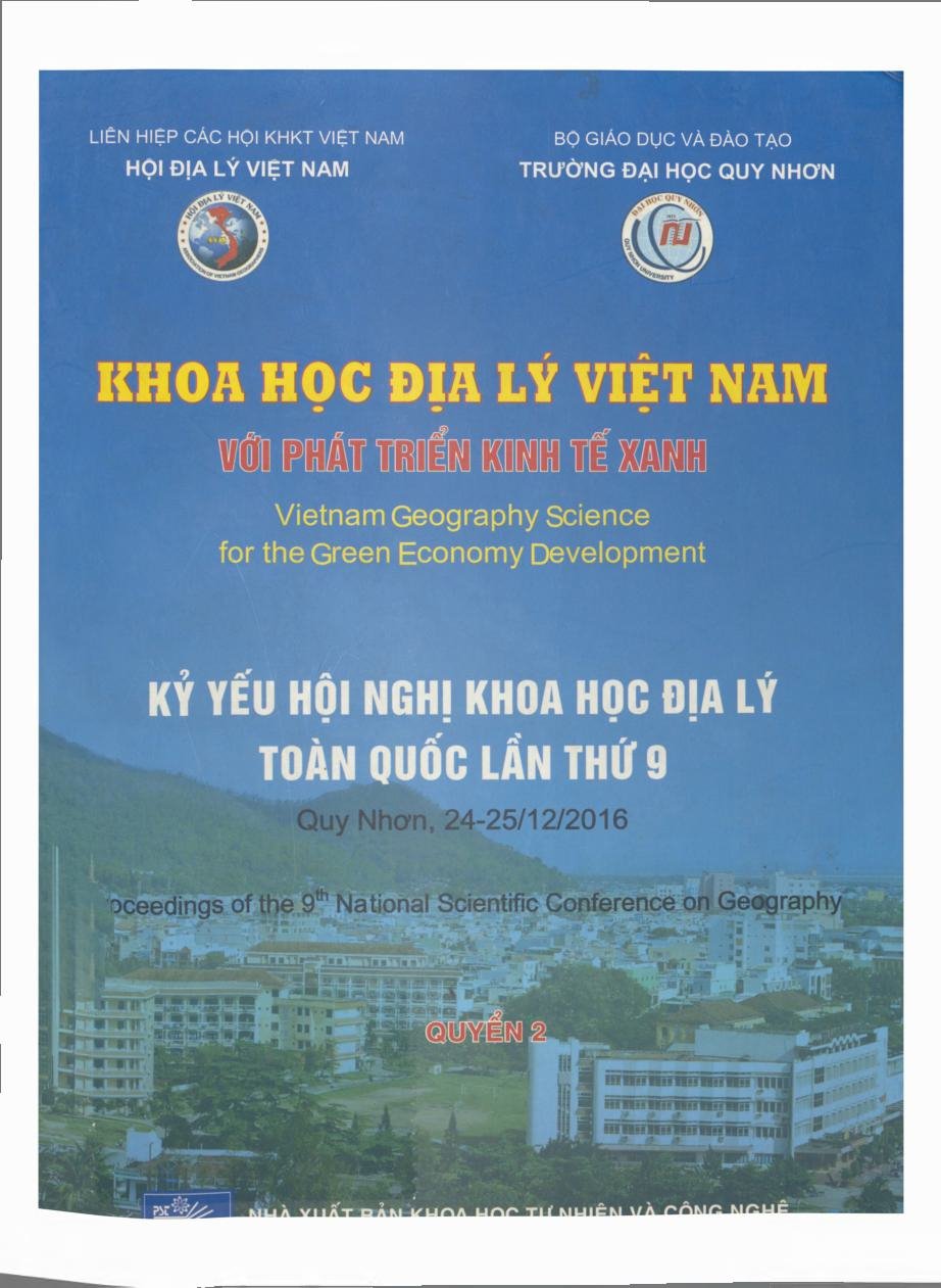 Kỷ yếu hội nghị khoa học địa lý toàn quốc lần thứ 9, Quyển 2