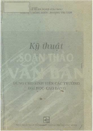 Kỹ thuật soạn thảo văn bản