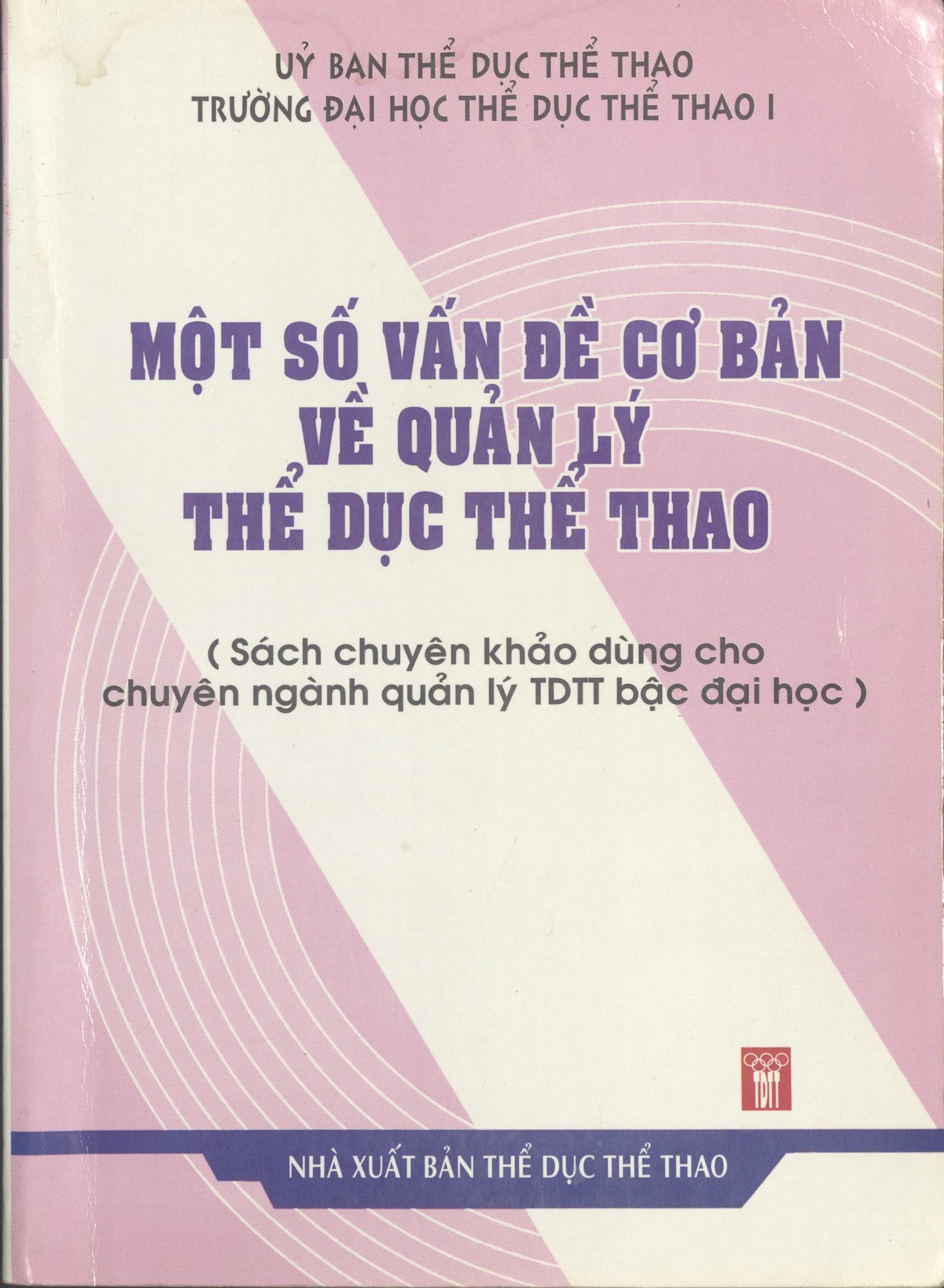 Một số vấn đề cơ bản về quản lý thể dục thể thao