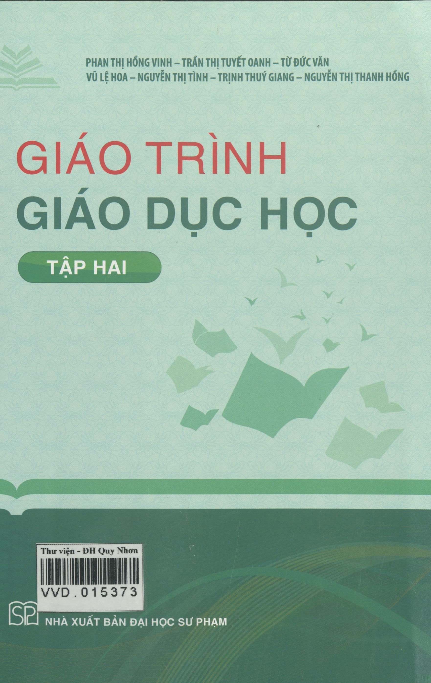 Giáo trình Giáo dục học Tập 2