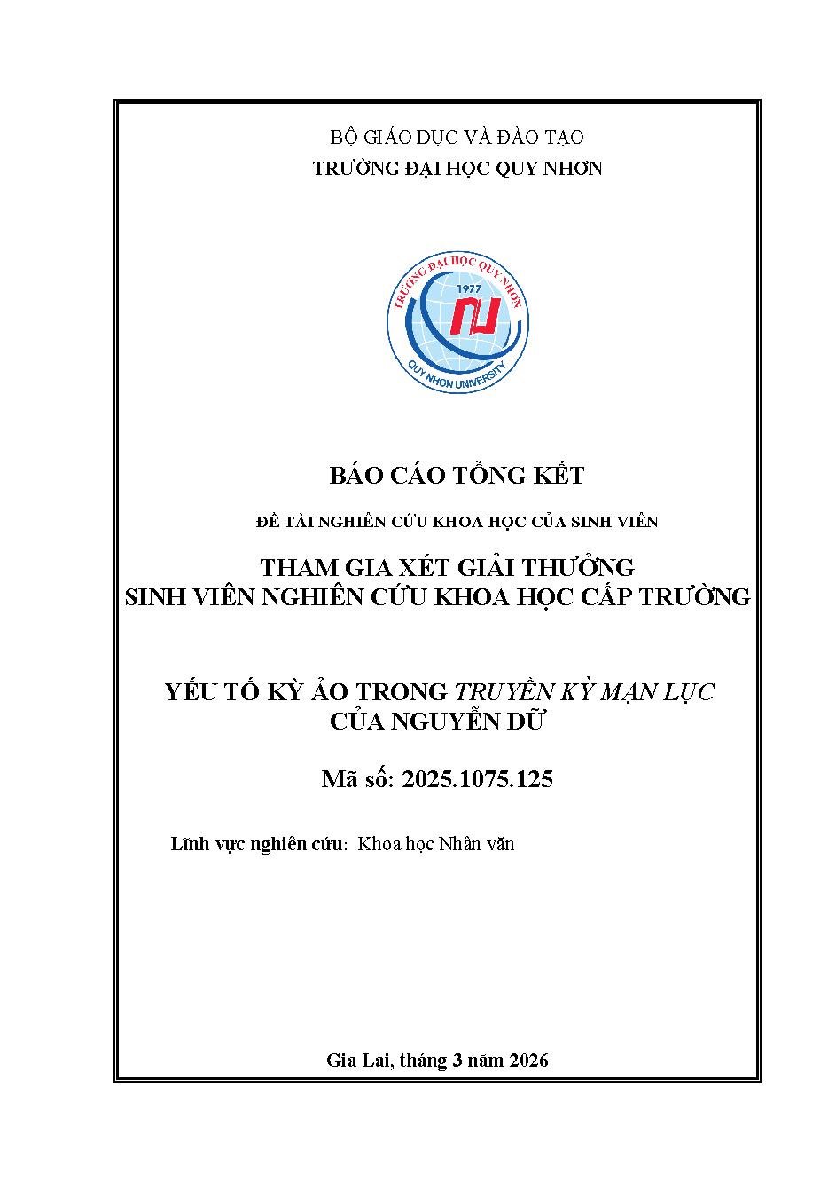 Yếu tố kỳ ảo trong Truyền kỳ mạn lục của Nguyễn Dữ