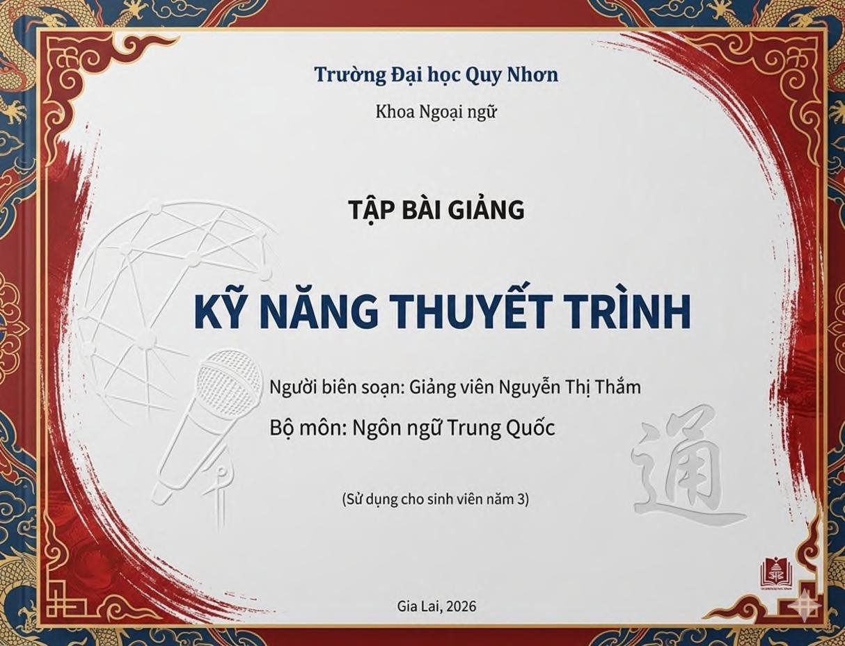 Tập bài giảng Kỹ năng thuyết trình