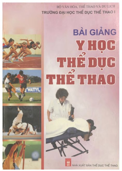 Bài giảng y học thể dục thể thao