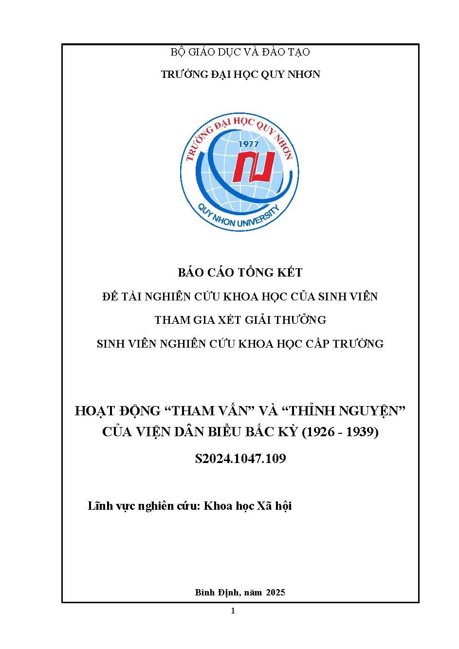 Hoạt động “tham vấn” và “thỉnh nguyện” của Viện Dân biểu Bắc Kỳ (1926- 1939)