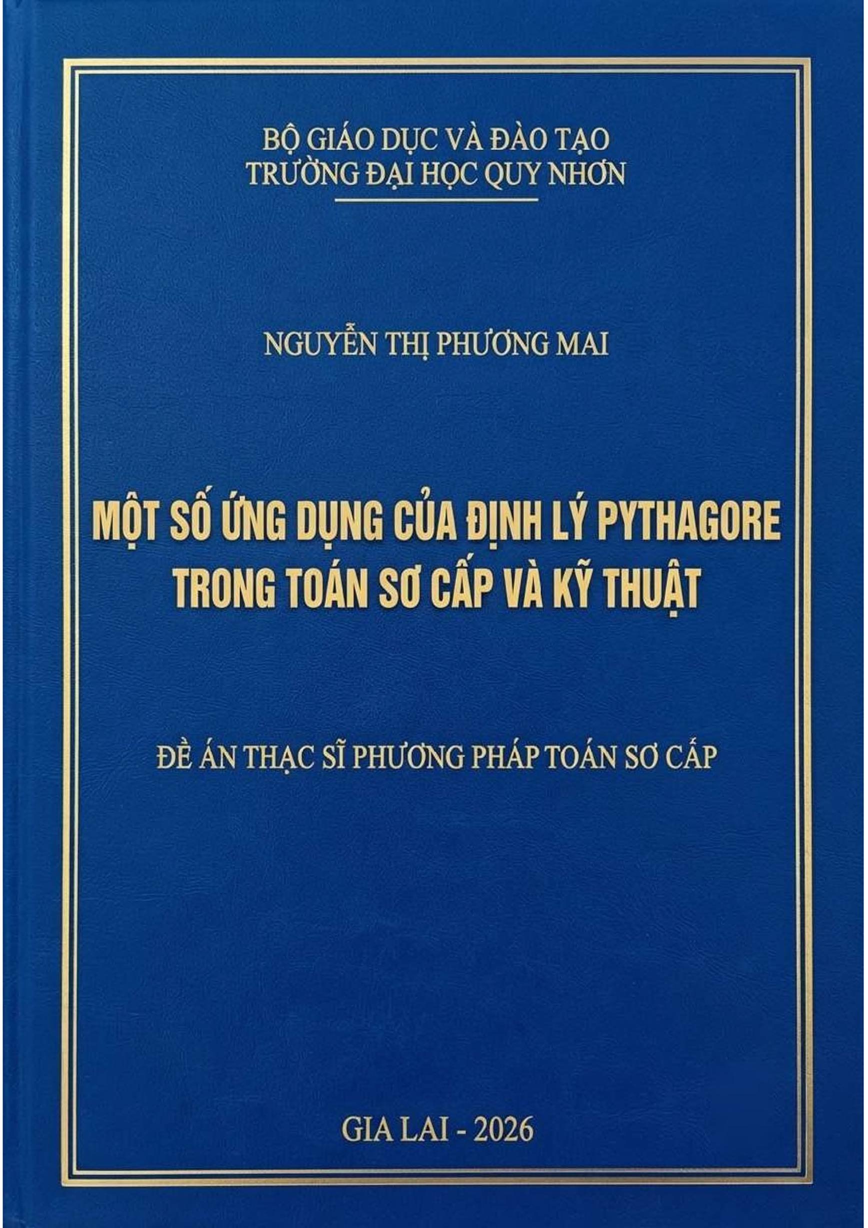 Một số ứng dụng của định lý Pythagore trong toán sơ cấp và kỹ thuật