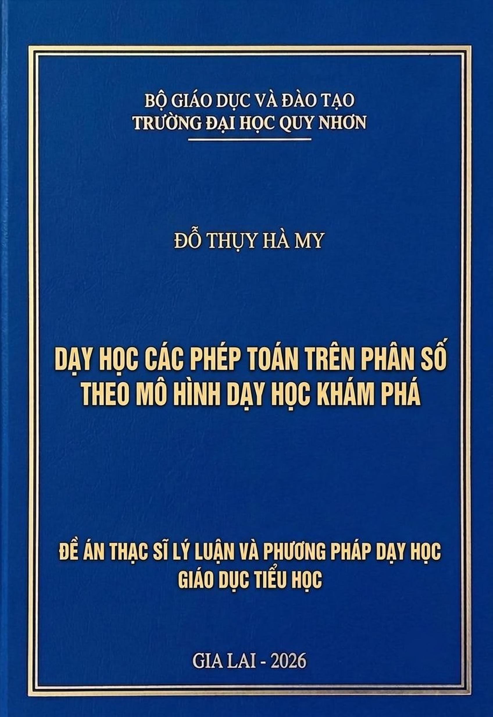 Dạy học các phép toán trên phân số theo mô hình dạy học khám phá