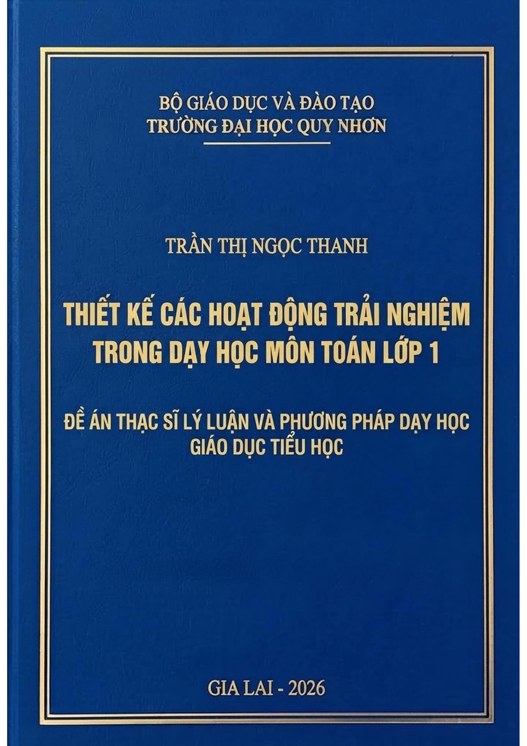 Thiết kế các hoạt động trải nghiệm trong dạy học môn toán lớp 1