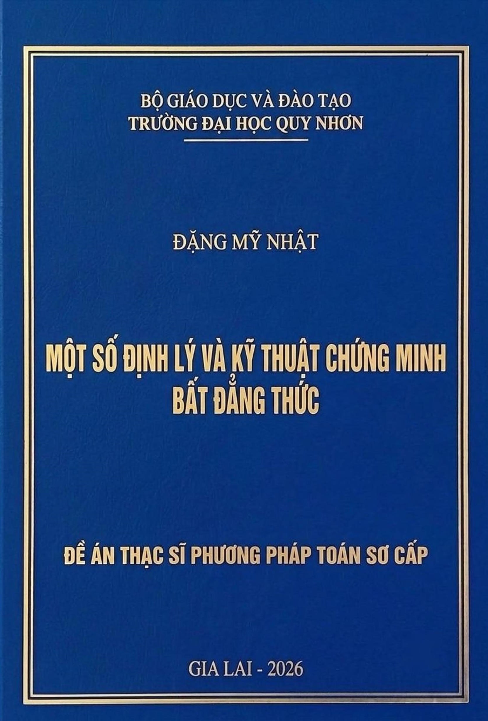 Một số định lý và kỹ thuật chứng minh bất đẳng thức