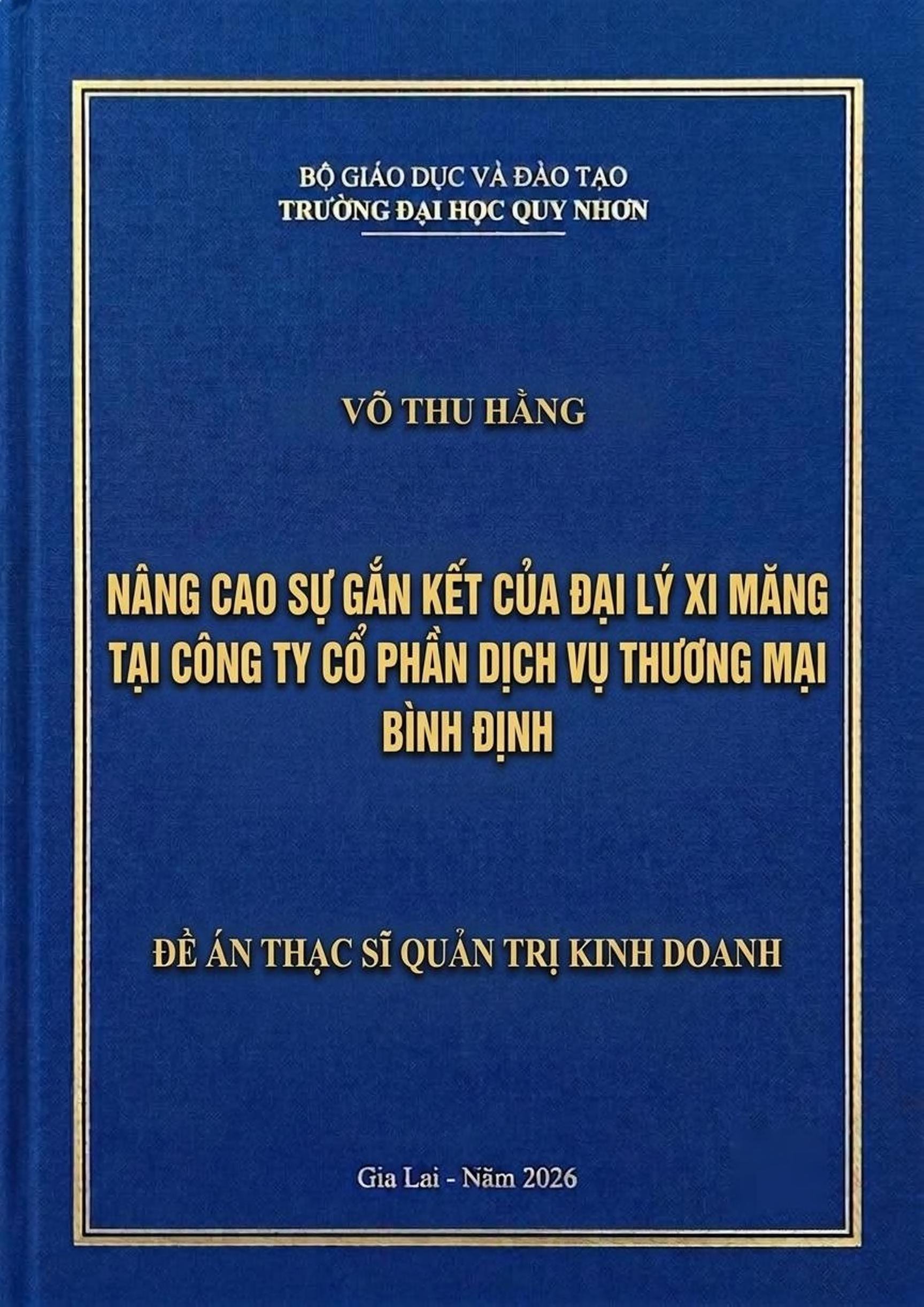 Nâng cao sự gắn kết của Đại lý xi măng tại Công ty Cổ phần Dịch vụ Thương mại Bình Định