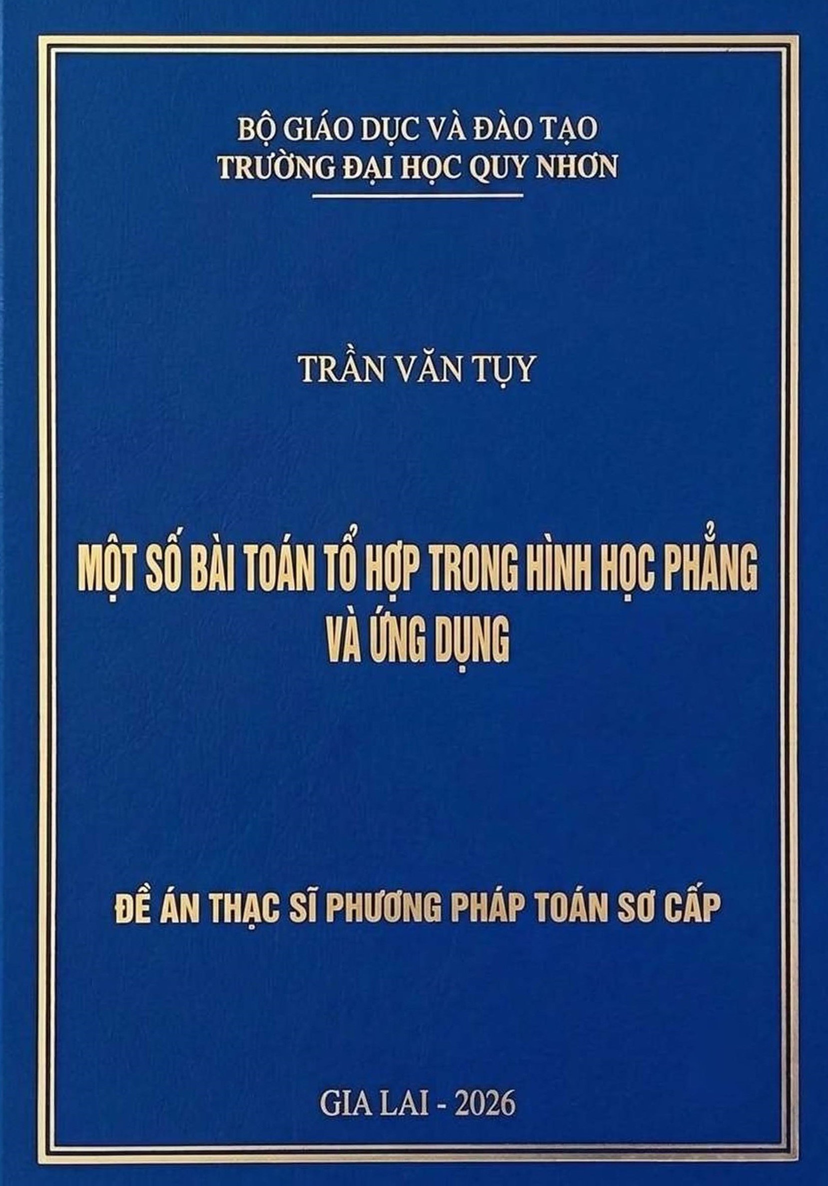 Một số bài toán tổ hợp trong hình học phẳng và ứng dụng