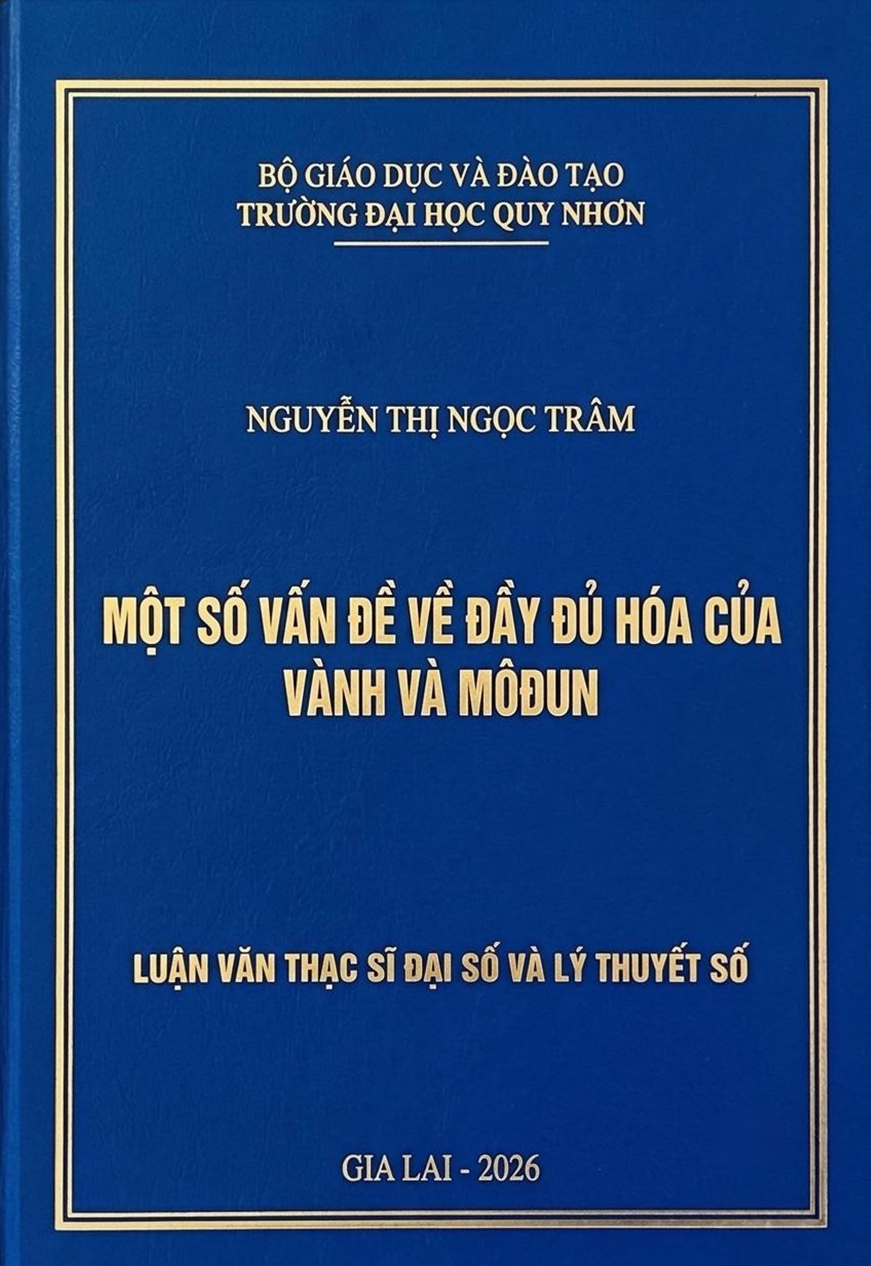 Một số vấn đề về đầy đủ hóa của vành và môđun