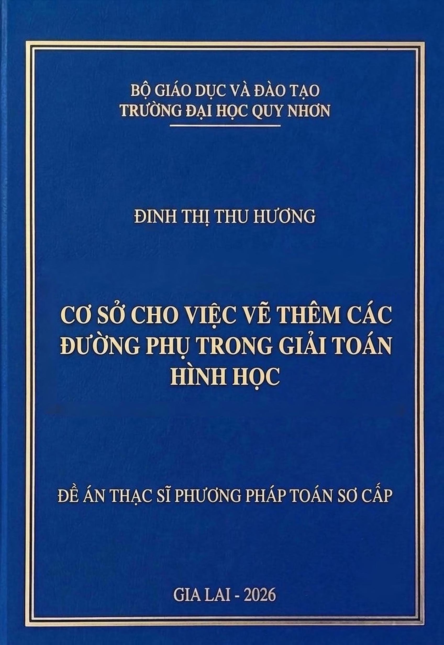 Cơ sở cho việc vẽ thêm các đường phụ trong giải toán hình học