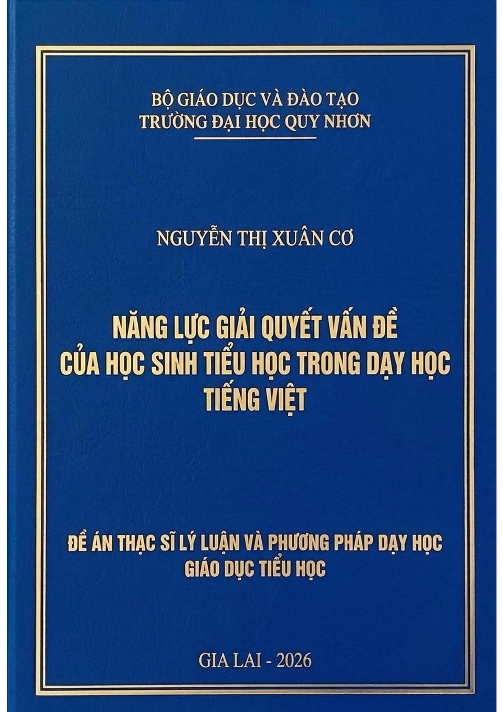 Năng lực giải quyết vấn đề của học sinh tiểu học trong dạy học tiếng Việt