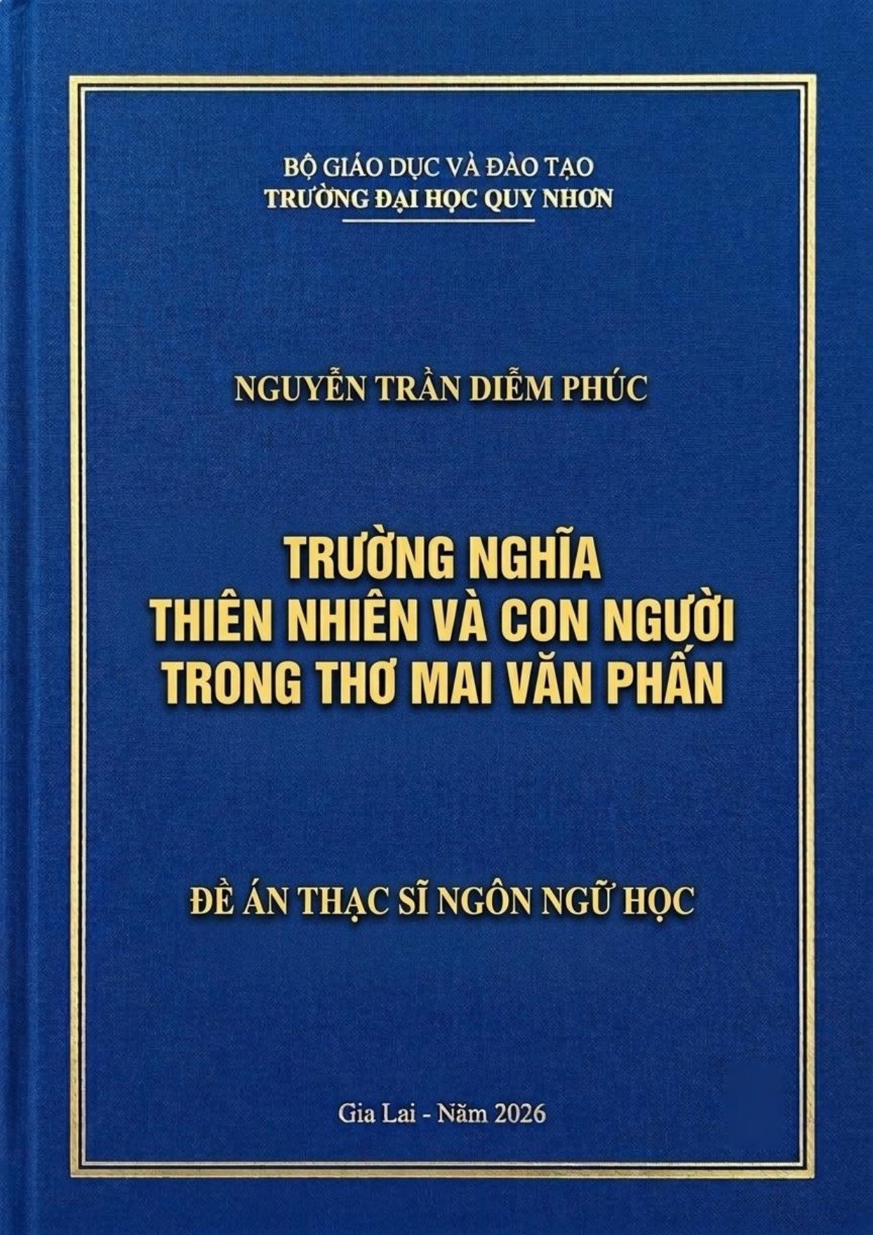 Trường nghĩa thiên nhiên và con người trong thơ Mai Văn Phấn