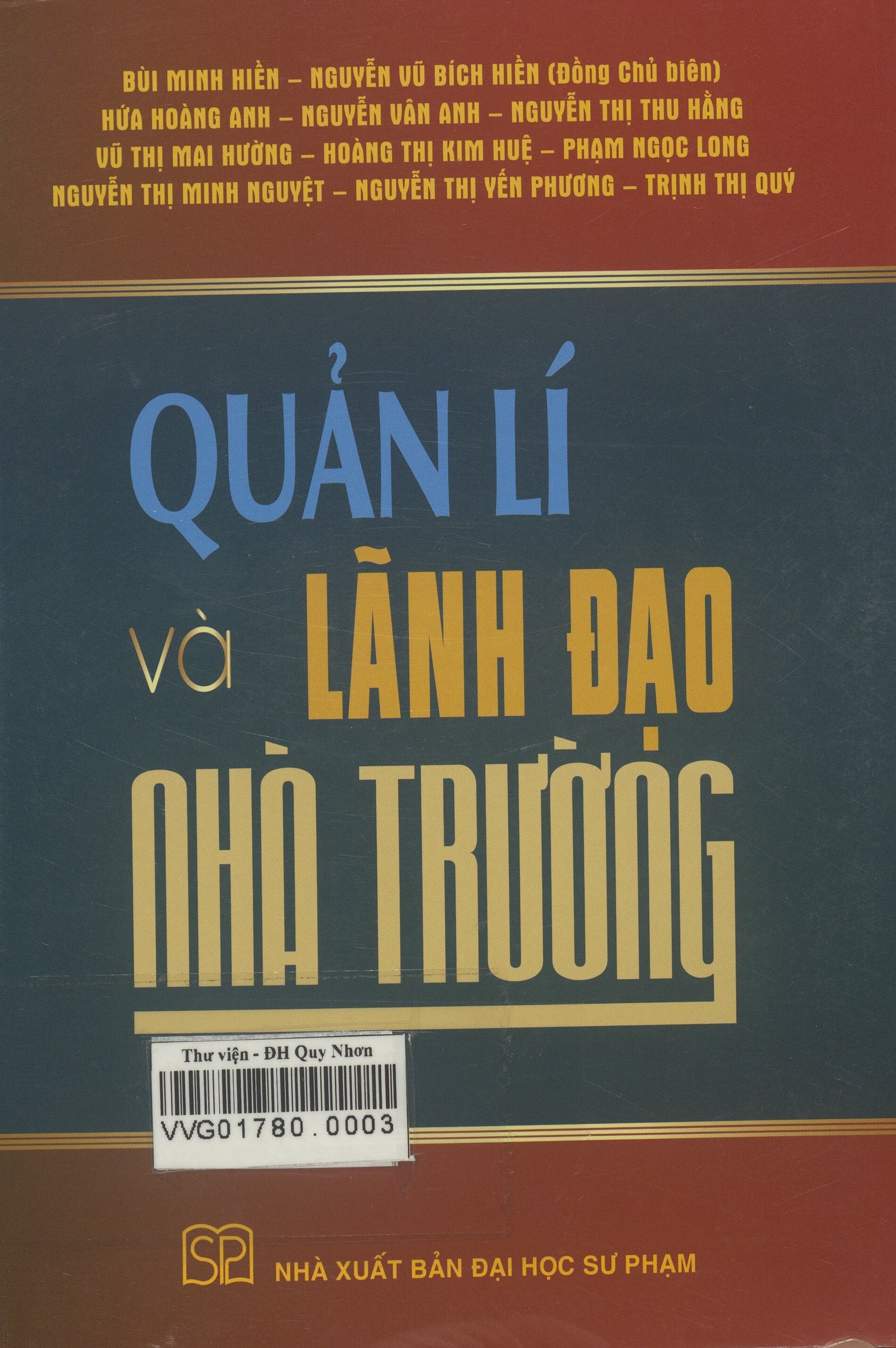 Quản lí và lãnh đạo nhà trường