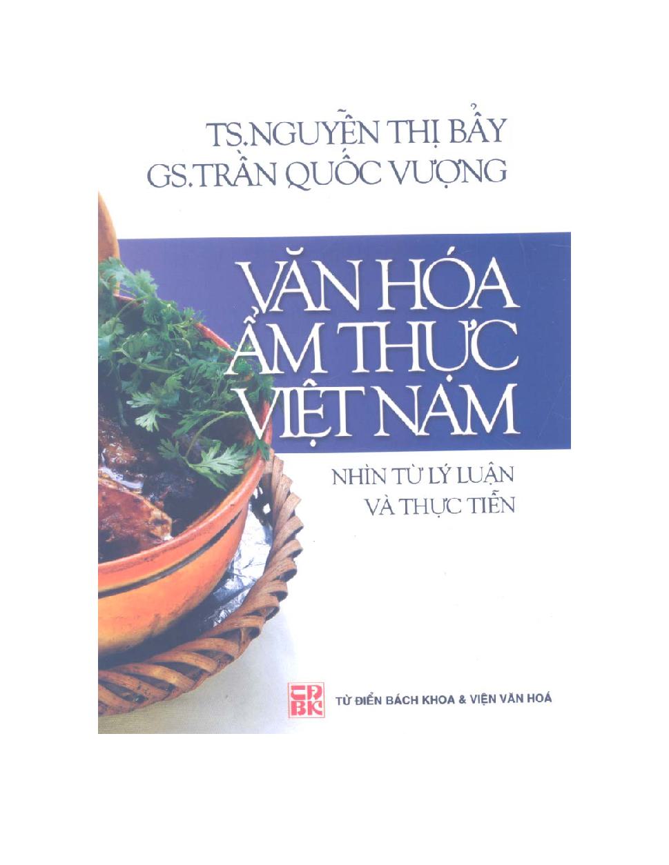 Văn hóa ẩm thực Việt Nam nhìn từ lý luận và thực tiễn