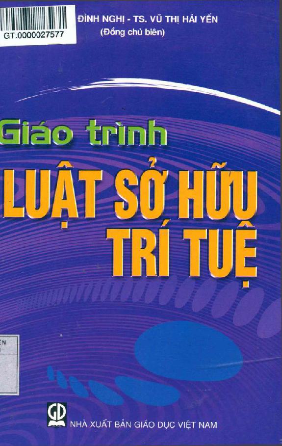 Giáo trình Luật sở hữu trí tuệ